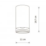 Уличный потолочный светодиодный светильник Nowodvorski Rock Pro Graphite (Cерия Rock Pro, Цвет Графит) арт. 10687