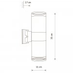 Уличный настенный светильник Nowodvorski Rock Pro Graphite (Cерия Rock Pro, Цвет Графит) арт. 10688