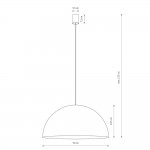 Подвесной светильник Nowodvorski Hemisphere Super L White (Cерия Hemisphere Super L, Цвет Белый) арт. 10696