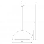Подвесной светильник Nowodvorski Hemisphere Super L White/Gold (Cерия Hemisphere Super L, Цвет Белый/Золото) арт. 10700