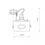 Встраиваемый светильник Nowodvorski Bahia Brass (Cерия Bahia, Цвет Латунь) арт. 10712