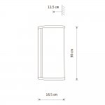 Настенный светильник Nowodvorski Palmas Led Chrome (Cерия Palmas Led, Цвет Хром) арт. 10729