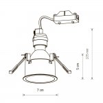 Встраиваемый светильник Nowodvorski Cup Satine Chocolate (Cерия Cup, Цвет Сатиновый Шоколад) арт. 10790