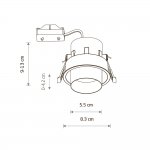 Спот встраиваемый Nowodvorski Mono Slide White/Black (Cерия Mono Slide, Цвет Белый/Черный) арт. 10796
