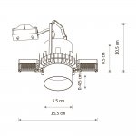 Спот встраиваемый Nowodvorski Mono Slide Trimless White/Black (Cерия Mono Slide Trimless, Цвет Белый/Черный) арт. 10803