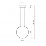 Подвесная люстра Nowodvorski Circolo Led S Black (Cерия Circolo Led S, Цвет Черный) арт. 10810