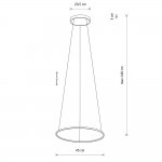 Подвесная люстра Nowodvorski Circolo Led S Black (Cерия Circolo Led S, Цвет Черный) арт. 10813