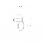 Настенный светильник Nowodvorski Circolo Led XS Black (Cерия Circolo Led XS, Цвет Черный) арт. 10858