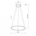 Подвесная люстра Nowodvorski Circolo Led M Black (Cерия Circolo Led M, Цвет Черный) арт. 10862