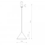 Подвесной светильник Nowodvorski Zenith M Gray (Cерия Zenith M, Цвет Серый) арт. 10878