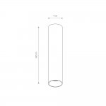 Потолочный cветильник Nowodvorski Fourty S Gray (Cерия Fourty S, Цвет Серый) арт. 10884