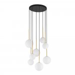 Люстра подвесная Nowodvorski Karo Black/Satine Gold (Cерия Karo, Цвет Черный/Сатиновое золото) арт. 10934