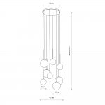 Люстра подвесная Nowodvorski Karo Black/Satine Gold (Cерия Karo, Цвет Черный/Сатиновое золото) арт. 10934