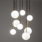 Люстра подвесная Nowodvorski Karo Black/Satine Gold (Cерия Karo, Цвет Черный/Сатиновое золото) арт. 10934