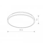 Потолочный cветильник Nowodvorski Agnes Round Led Pro Black (Cерия Agnes Led Pro, Модель круглая, Цвет Черный) арт. 10971