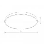 Потолочный cветильник Nowodvorski Agnes Round Led Pro Black (Cерия Agnes Led Pro, Модель круглая, Цвет Черный) арт. 10974