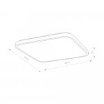 Потолочный cветильник Nowodvorski Agnes Square Led Pro Black (Cерия Agnes Led Pro, Модель квадратная, Цвет Черный) арт. 10987