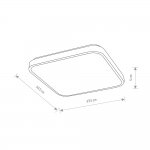 Потолочный cветильник Nowodvorski Agnes Square Led Pro White (Cерия Agnes Led Pro, Модель квадратная, Цвет Белый) арт. 10989