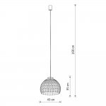 Подвесная люстра Nowodvorski Boho M Wood (Cерия Boho M, Цвет Дерево) арт. 11151