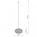 Подвесная люстра Nowodvorski Rattan S Wood (Cерия Rattan S, Цвет Дерево) арт. 11153