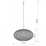 Подвесная люстра Nowodvorski Rattan L Wood (Cерия Rattan L, Цвет Дерево) арт. 11155