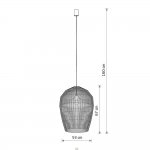 Подвесная люстра Nowodvorski Haiti L Wood (Cерия Haiti L, Цвет Дерево) арт. 11165