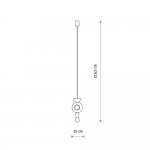 Подвесная люстра Nowodvorski Drops Wood F Gold (Cерия Drops Wood F, Цвет Золото) арт. 11180