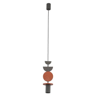 Подвесная люстра Nowodvorski Серия Drops (Дропс) Цвет Umbra gray/Terracotta (Темно-серый/Терракот) арт. 11196