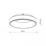 Потолочный cветильник Nowodvorski Nikki Round Led White (Cерия Nikki Led, Модель круглая, Цвет Белый) арт. 11210