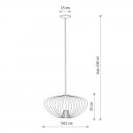 Подвесная люстра Nowodvorski Pumpkin M Silk Gray (Cерия Pumpkin M, Цвет Шелковый серый) арт. 11244