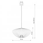 Подвесная люстра Nowodvorski Pumpkin L Silk Gray (Cерия Pumpkin L, Цвет Шелковый серый) арт. 11251