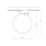 Трековый однофазный светильник Nowodvorski Profile Profile Snowball Black (Cерия Profile Snowball, Цвет Черный) арт. 11298