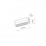 Трековый магнитный светильник Nowodvorski Focus Swing Led Black (Cерия Focus Swing Led, Цвет Черный) арт. 11310