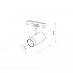 Трековый магнитный светильник Nowodvorski Lvm Spot Black (Cерия Lvm Spot, Цвет Черный) арт. 11316