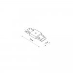 Коннектор для магнитных треков прямой Nowodvorski Lvm Black (Cерия Lvm, Цвет Черный) арт. 11322