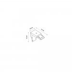 Коннектор для магнитных треков вертикальный Nowodvorski Lvm Black (Cерия Lvm, Цвет Черный) арт. 11326