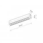 Трековый магнитный светильник Nowodvorski Focus Swing Led Black (Cерия Focus Swing Led, Цвет Черный) арт. 11336