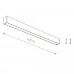 Уличный настенно-потолочный светильник Nowodvorski Outline Led M Black (Cерия Outline Led M, Цвет Черный) арт. 11361