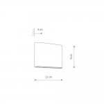 Уличный настенный светильник Nowodvorski Semi Led S Black (Cерия Semi Led S, Цвет Черный) арт. 11363