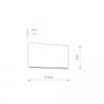 Уличный настенный светильник Nowodvorski Semi Led M Black (Cерия Semi Led M, Цвет Черный) арт. 11364