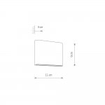 Уличный настенный светильник Nowodvorski Semi Led S Brass (Cерия Semi Led S, Цвет Латунь) арт. 11365