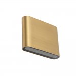 Уличный настенный светильник Nowodvorski Semi Led S Brass (Cерия Semi Led S, Цвет Латунь) арт. 11365