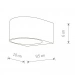 Уличный настенный светильник Nowodvorski Nel Led Black (Cерия Nel Led, Цвет Черный) арт. 11368