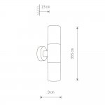 Уличный настенный светильник Nowodvorski Ida Black (Cерия Ida, Цвет Черный) арт. 11372