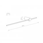 Настенный светильник Nowodvorski Saber Led Silk Olive M (Cерия Saber Led Silk Olive M, Цвет Шелковый оливковый) арт. 11378