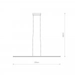 Подвесная люстра Nowodvorski Bar Led Silk Oliv E (Cерия Bar Led, Цвет Шелковый оливковый) арт. 11400