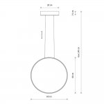 Подвесная люстра Nowodvorski Circolo Led M Silk Oliv E (Cерия Circolo Led M, Цвет Шелковый оливковый) арт. 11401