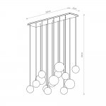 Подвесная люстра Nowodvorski Snowball XIV Black (Cерия Snowball XIV, Цвет Черный) арт. 11408