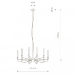 Подвесная люстра Nowodvorski Orto XII B Black (Cерия Orto XII B, Цвет Черный) арт. 11464