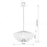 Подвесная люстра Nowodvorski Pumpkin L Terracott (Cерия Pumpkin L, Цвет Терракот) арт. 11494